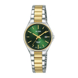 Alba AH7BB8X1 Gold + Silver Strap Green Dial Ladies