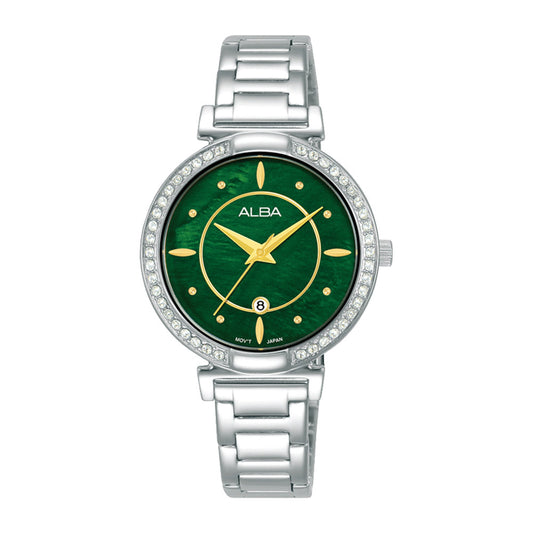 Alba AH7BF3X1 Green Mother Of Pearl Ladies Watch