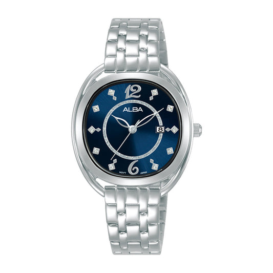 Alba AH7BH3X1 Midnight Blue Ornate Ladies Watch