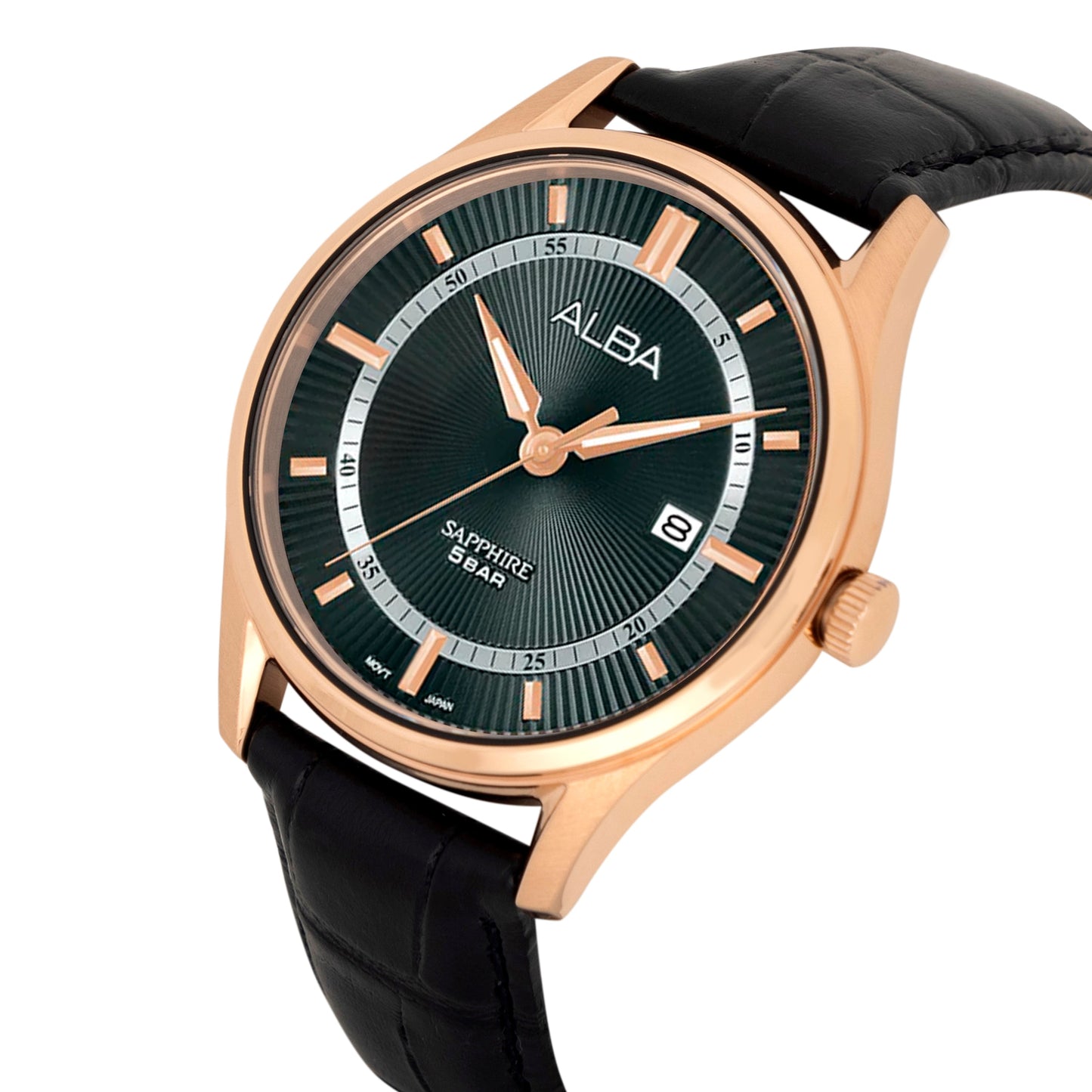 AH7BR0X1 Rose Gold Midnight Black Ladies Watch