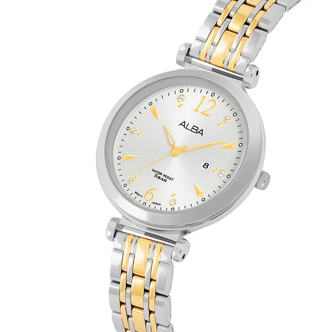 AH7BW1X1 White Gold Ladies Watch