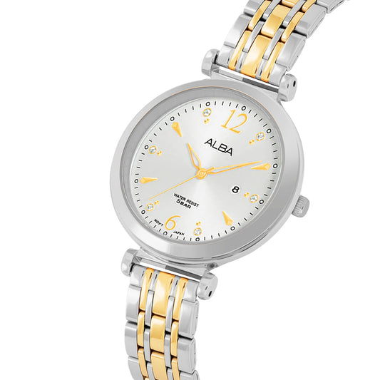 AH7BW1X1 White Gold Ladies Watch