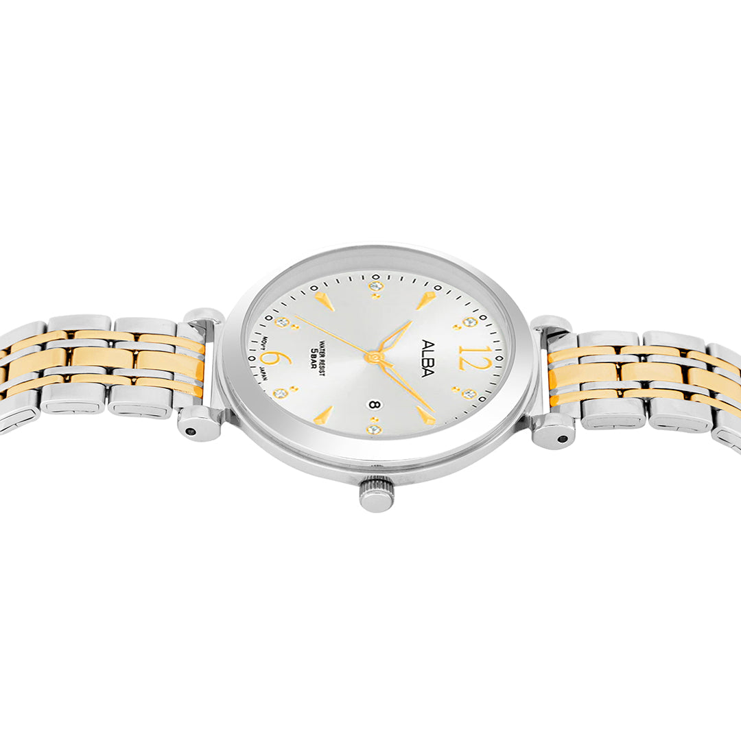 AH7BW1X1 White Gold Ladies Watch