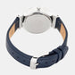 Fashion Women Quartz Blue Dial Analog Leather Watch AH7BW9X1