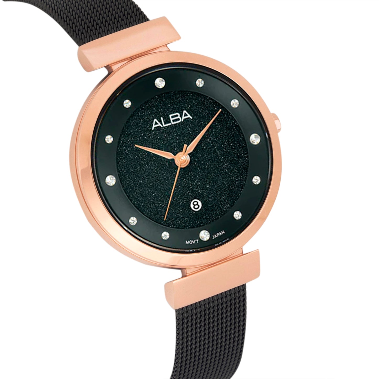 AH7BZ8X1 Black Shimmer Ladies Watch