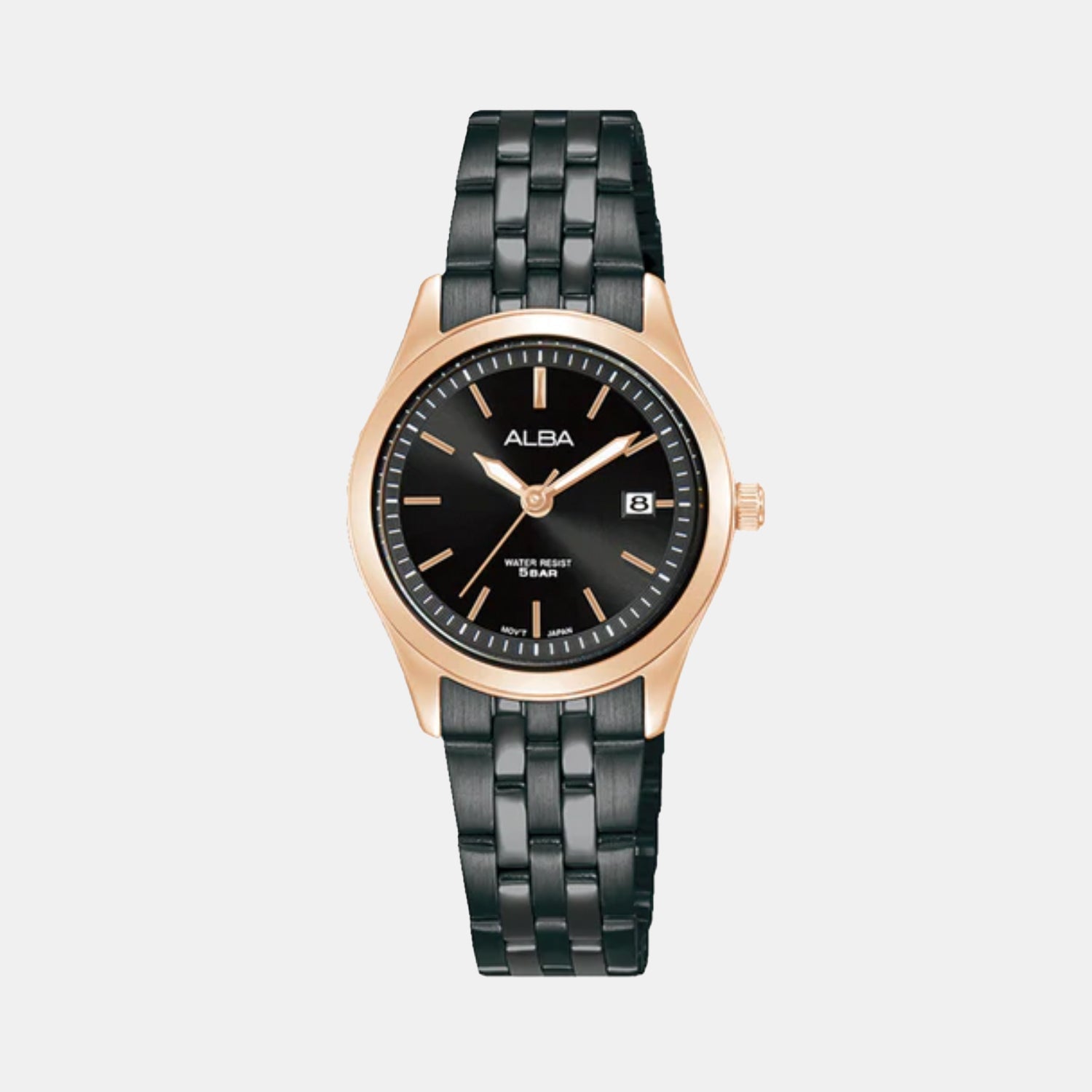 Onyx Women Quartz Black Dial Analog Stainless Steel Watch AH7CE2X1