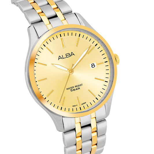 AH7CE8X1 Gleaming Gold Ladies Watch