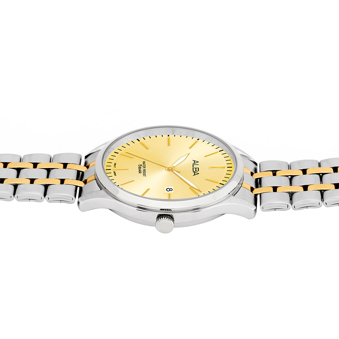 AH7CE8X1 Gleaming Gold Ladies Watch