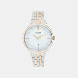 Women Quartz Mother Of Pearl Dial Analog Stainless Steel Watch AH7CR2X1