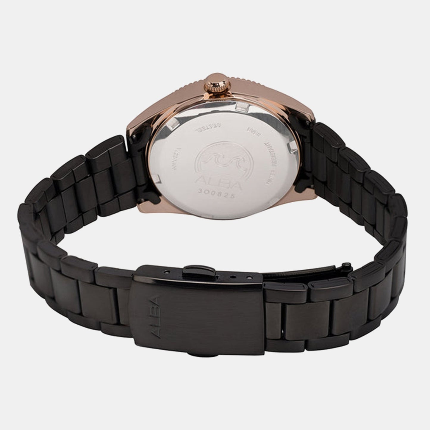 Women Quartz Black Dial Analog Stainless Steel Watch AH7CW4X1