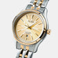 Prestige Women Quartz Gold Dial Analog Stainless Steel Watch AH7CY2X1