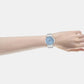 Fashion Women Quartz Blue Dial Analog Stainless Steel Watch AH7EY1X1