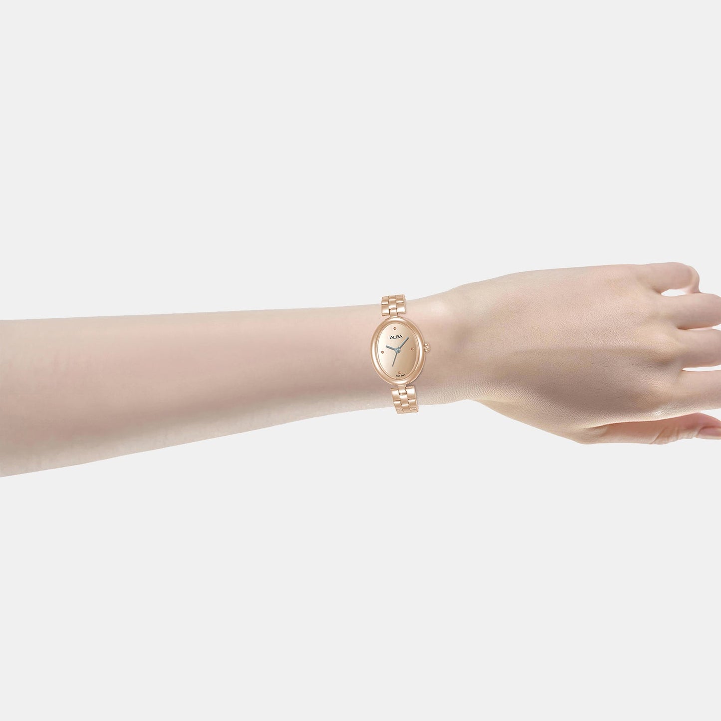 Fashion Women Quartz Gold Dial Analog Stainless Steel Watch AH8916X1