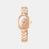 Fashion Women Quartz Gold Dial Analog Stainless Steel Watch AH8916X1