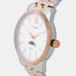 Men Quartz Silver Dial Analog Stainless Steel Watch AK5006-58A