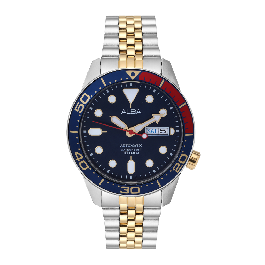 Alba AL4185X1 Blue Dial Mechanical