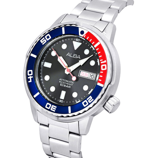 AL4247X1 Blue-Red Rotating Bezel Automatic Watch