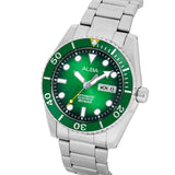 AL4437X1 Green Dial with White Metal Strap Automatic Watch