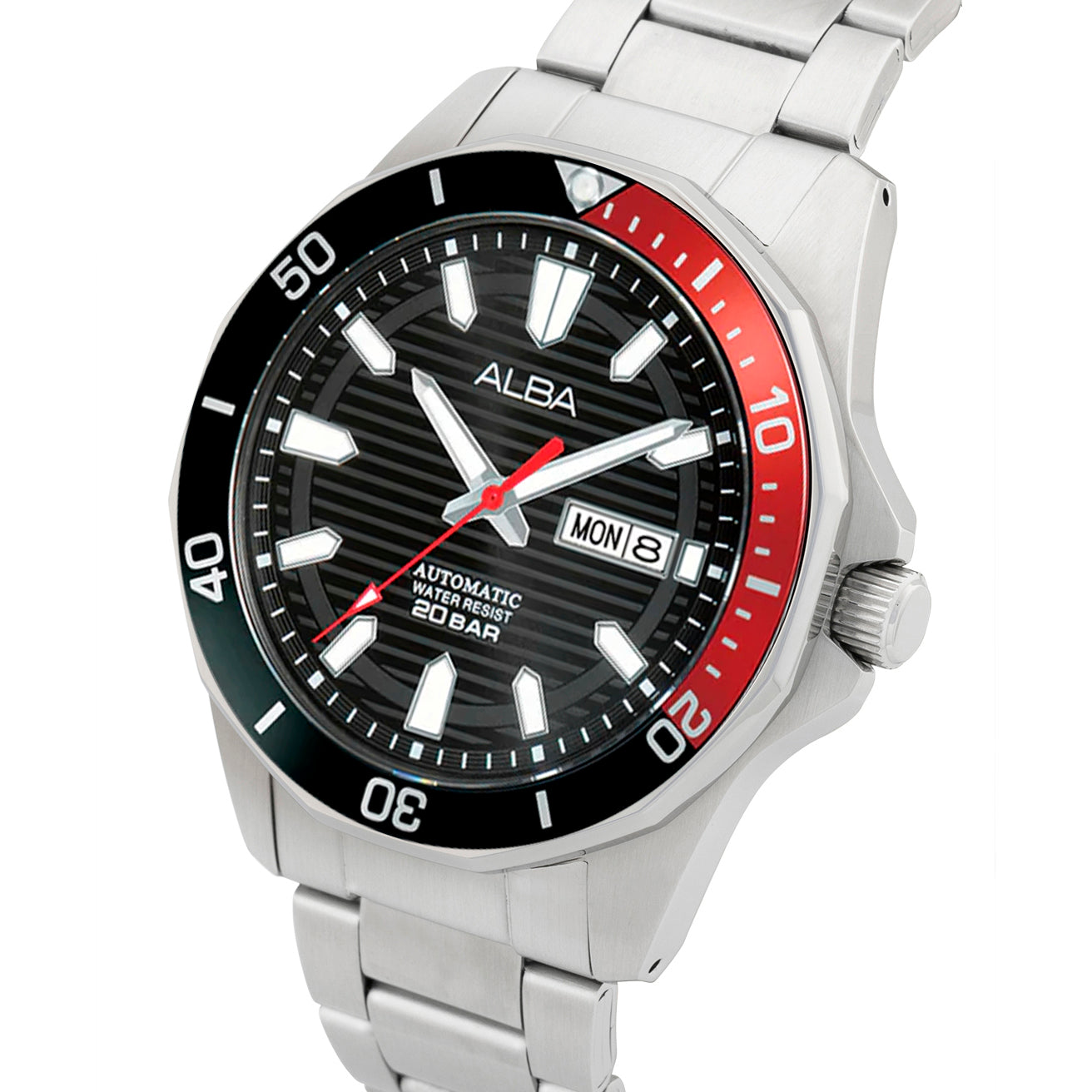 AL4457X1 Noir Dial With Black + Red Rotating Bezel Automatic