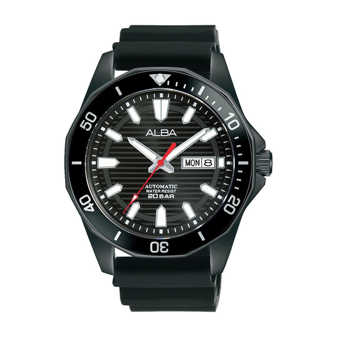 Alba AL4463X1 Ebony Black Dial Mechanical