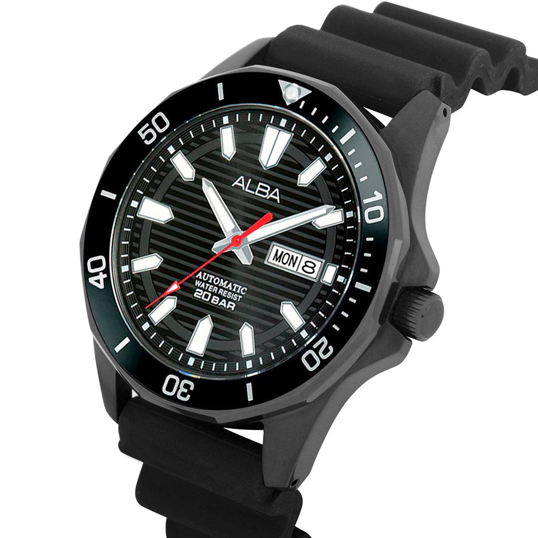 Alba AL4463X1 Ebony Black Dial Mechanical