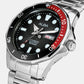 Mechanical Men Automatic Black Dial Analog Stainless Steel Watch AL4539X1