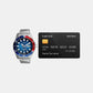 Men Automatic Blue Dial Analog Stainless Steel Watch AL4541X1