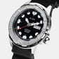 Men Automatic Black Dial Analog Rubber Watch AL4571X1