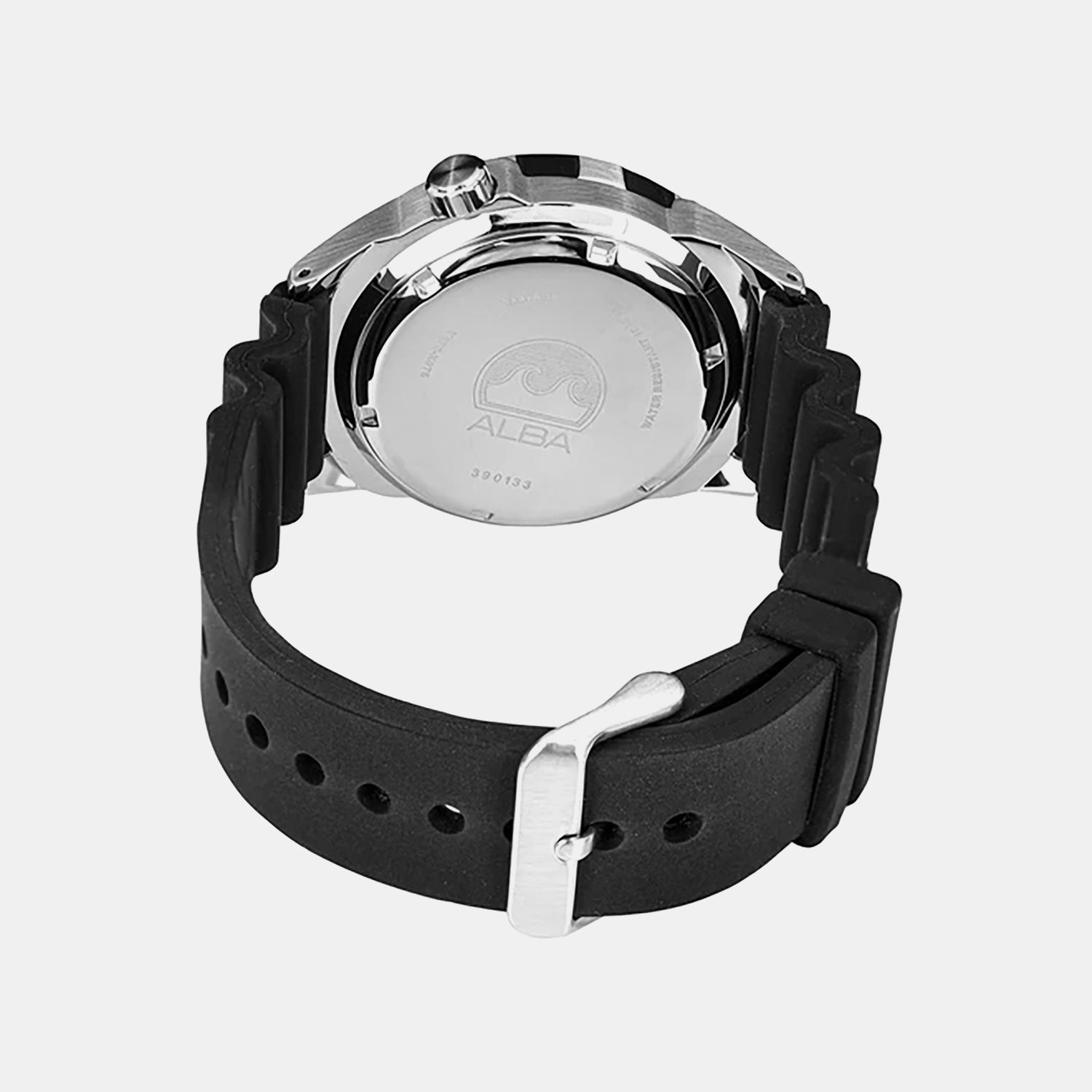 Men Automatic Black Dial Analog Rubber Watch AL4571X1