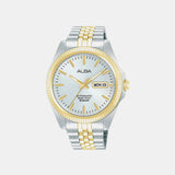 Men Automatic Silver Dial Analog Stainless Steel Watch AL4784X1