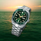 Mechanical Men Automatic Green Dial Analog Stainless Steel Watch AL4817X1