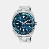 Mechanical Men Automatic Blue Dial Analog Stainless Steel Watch AL4823X1