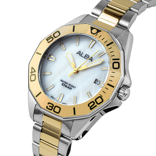 AG8P21X1 Mother of Pearl White Ladies Watch