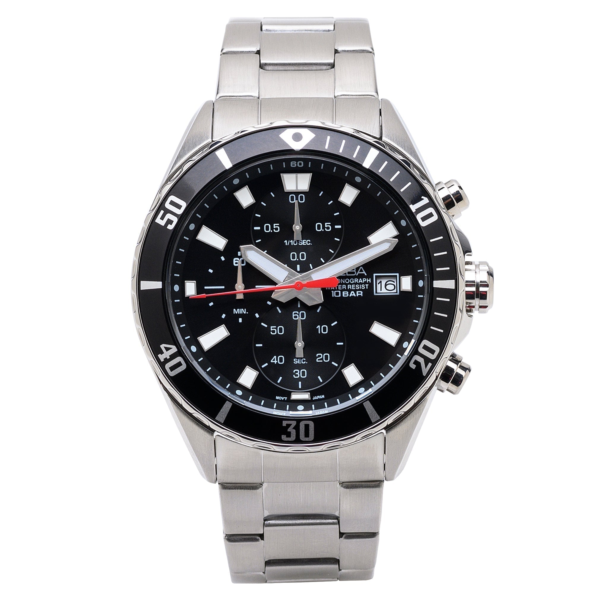Alba AM3811X1 Ink Black Chronograph
