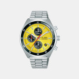 Active Men Quartz Yellow Dial Chronograph Stainless Steel Watch AM3A43X1