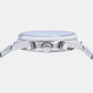 Men Quartz White Dial Chronograph Stainless Steel Watch AM3A51X1