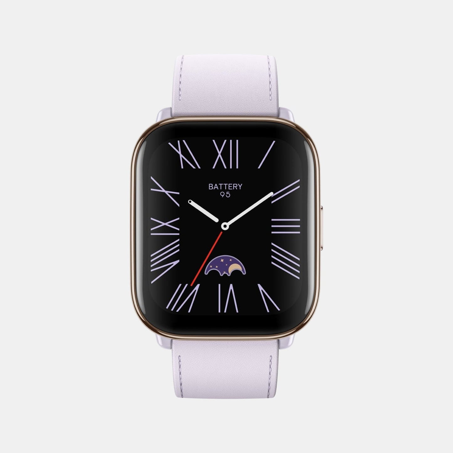 Unisex Processor Purple Dial Amoled Silicone Watch AMAZFIT ACTIVE LAVENDER PURPLE
