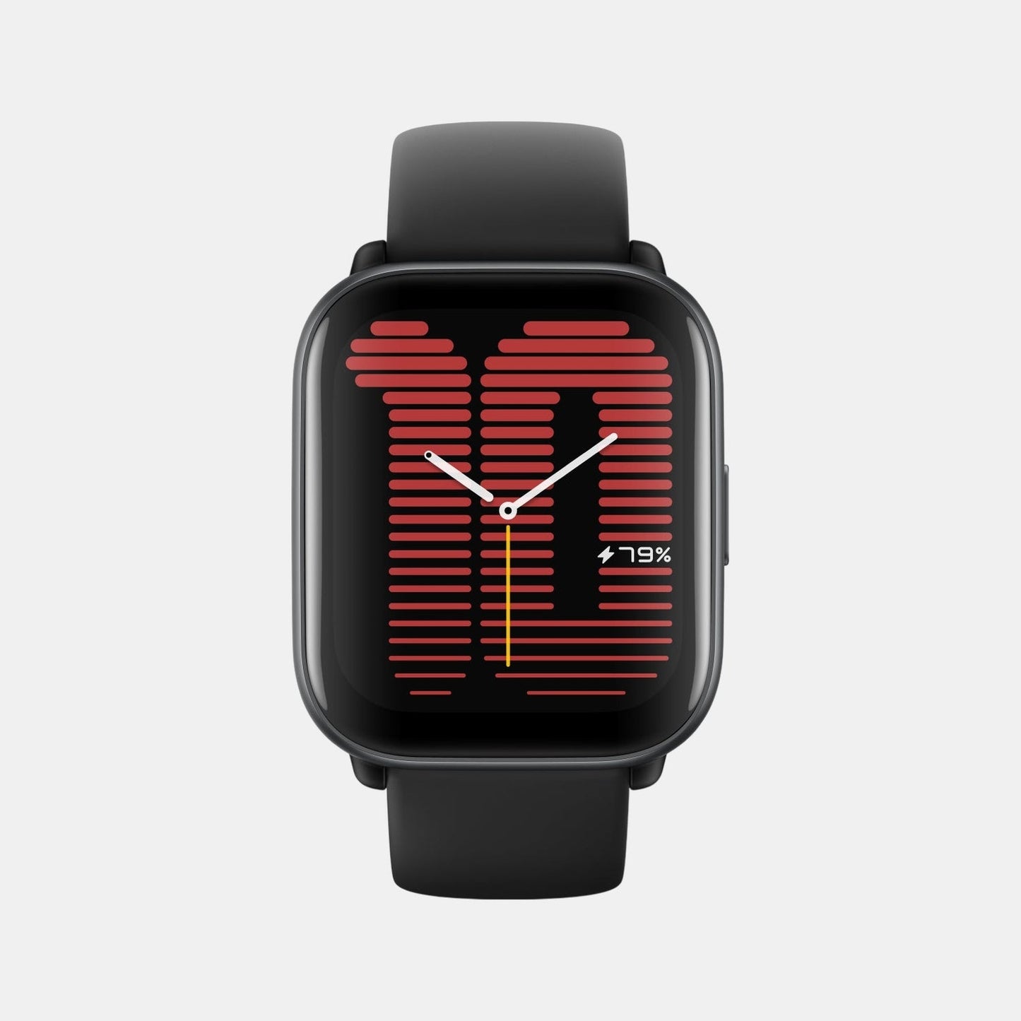 Unisex Processor Black Dial Amoled Silicone Watch AMAZFIT ACTIVE MIDNIGHT BLACK