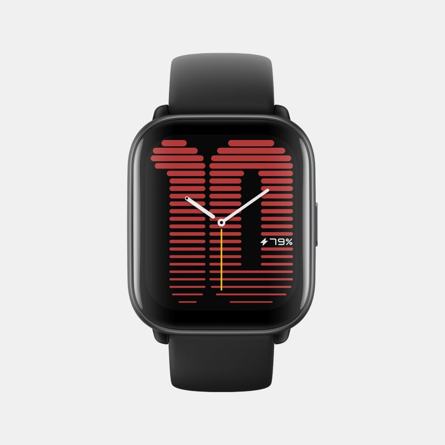 Unisex Processor Black Dial Amoled Silicone Watch AMAZFIT ACTIVE MIDNIGHT BLACK