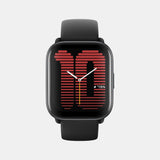 Unisex Processor Black Dial Amoled Silicone Watch AMAZFIT ACTIVE MIDNIGHT BLACK
