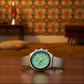 Women Quartz Green Dial Chronograph Stainless Steel Watch AN3660-73X