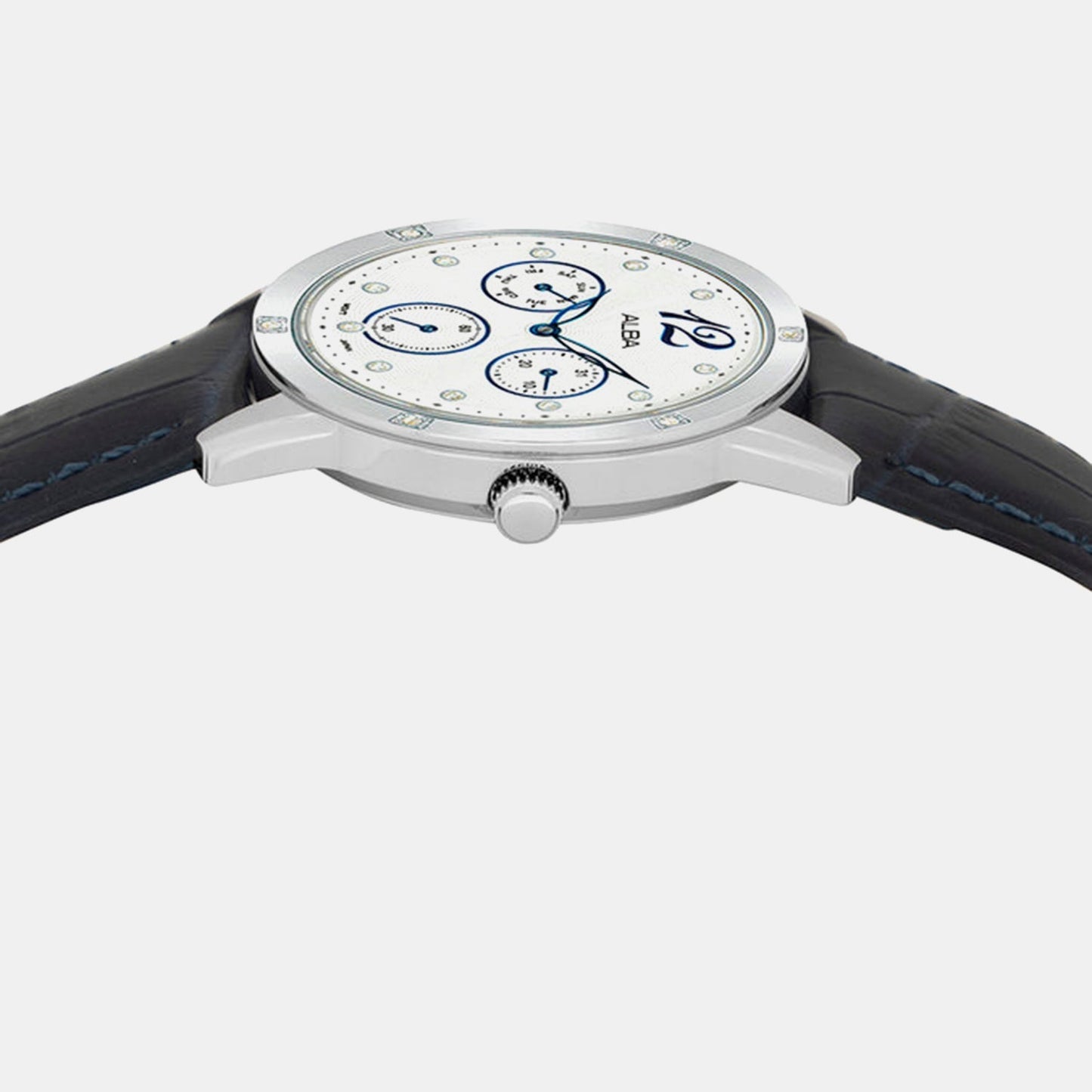 Women Quartz White Dial Analog Leather Watch AP6719X1