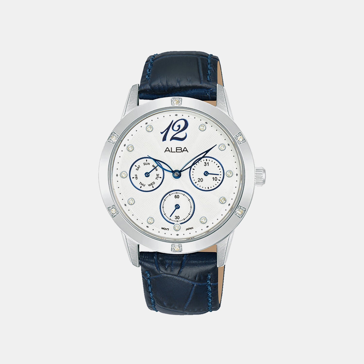 Women Quartz White Dial Analog Leather Watch AP6719X1