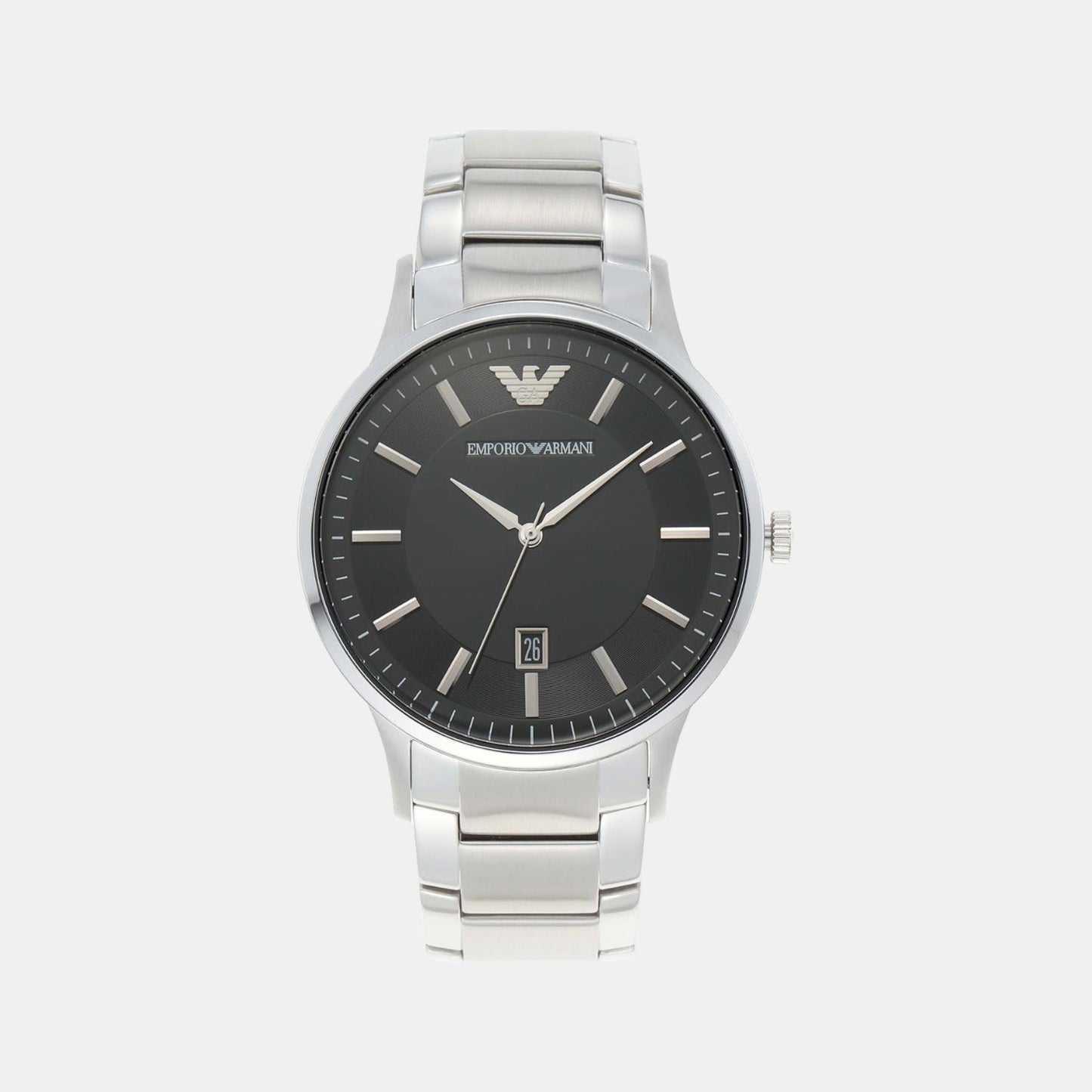 Renato Men Quartz Black Dial Analog Stainless Steel Watch AR11181