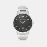 Renato Men Quartz Black Dial Analog Stainless Steel Watch AR11181