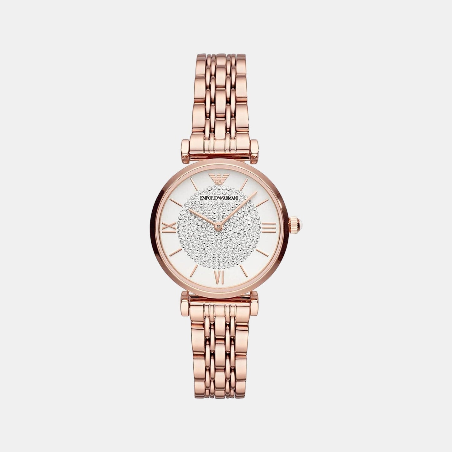 Gianni T-Bar Women Quartz White Dial Analog Stainless Steel Watch AR11244