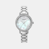 Cleo Women Quartz Mother Of Pearl Dial Analog Stainless Steel Watch AR11484