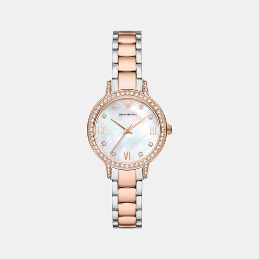 Cleo Women Quartz Mother Of Pearl Dial Analog Stainless Steel Watch AR11499