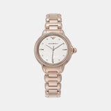 Na Women Quartz White Dial Analog Stainless Steel Watch AR11523