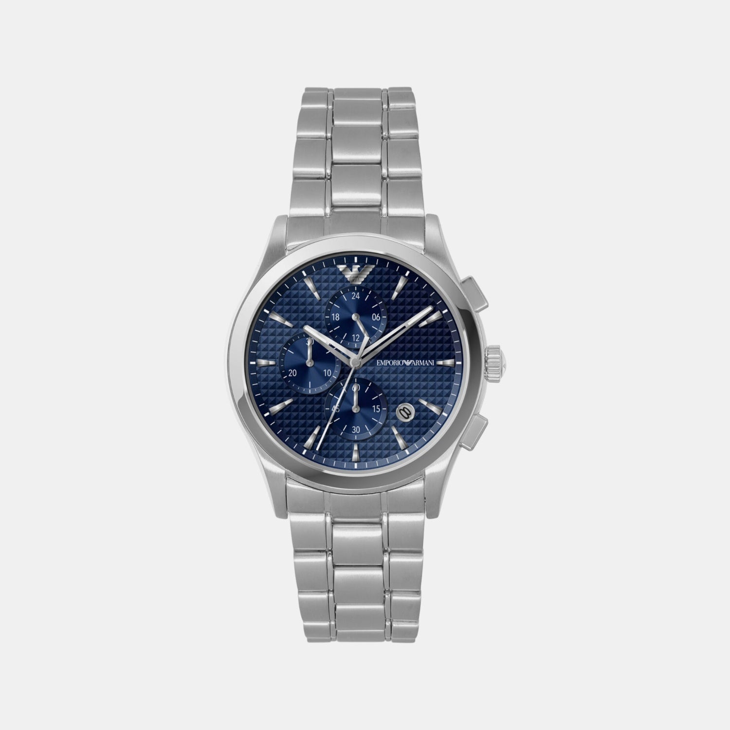 Paolo Men Quartz Blue Dial Chronograph Stainless Steel Watch AR11528
